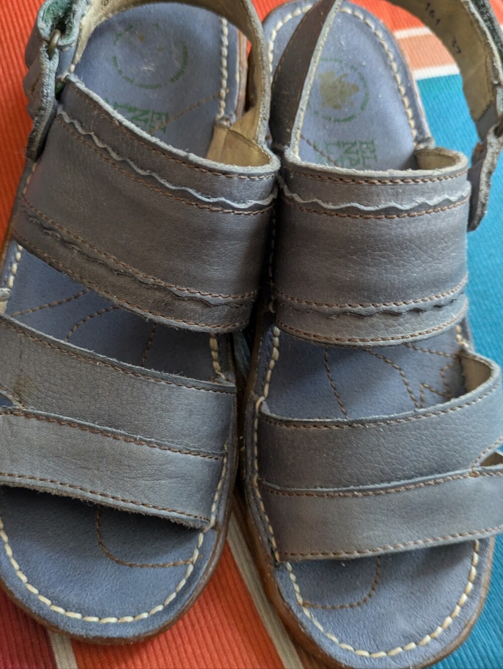 El Naturalista Yggdrasil 37 Leather Sandals Denim Vaquero Sandal N161